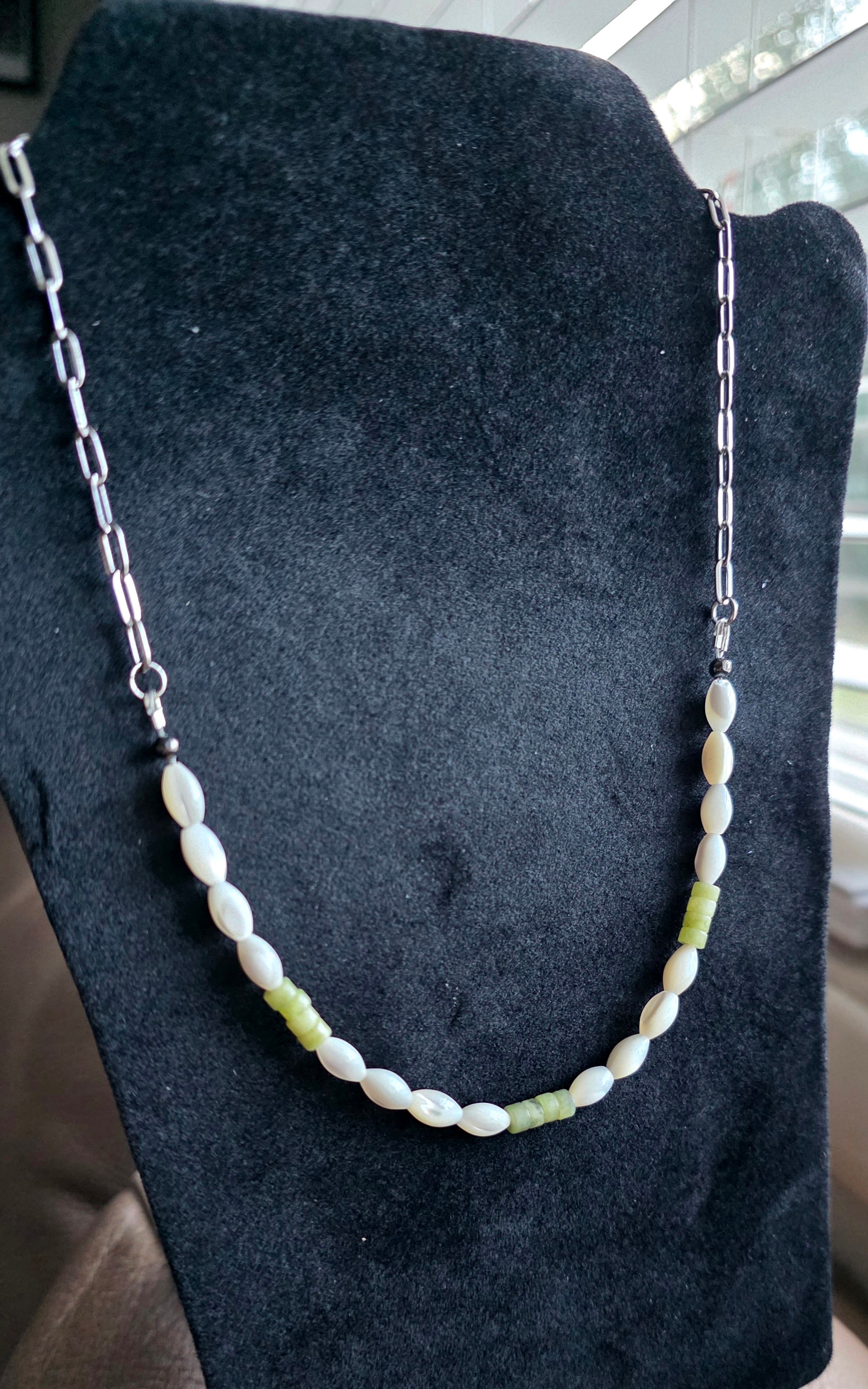 Mother of Pearls with Jade